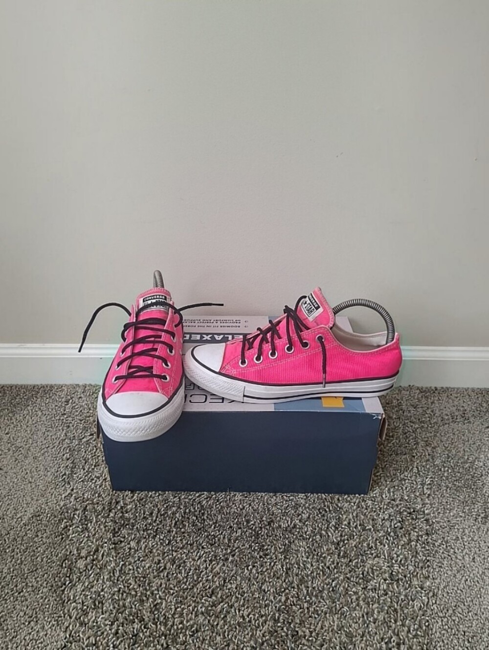 Converse Women's Chuck Taylor Low Top Sneakers - Hot Pink - Picture 2 of 6